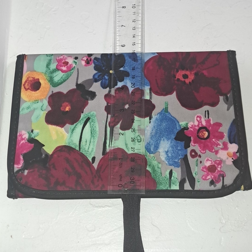 Thirty-One Floral Cosmetic Bag - Red, Blue, Pink - Picture 4 of 10